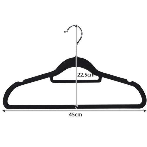 Drabintuvėlė drabužiams 20vnt. – juoda PremiumLine 22536 - gaukdaugiau.lt