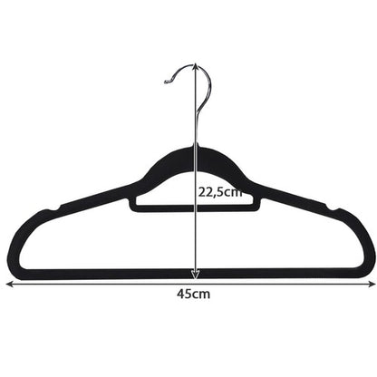 Drabintuvėlė drabužiams 20vnt. – juoda PremiumLine 22536 - gaukdaugiau.lt