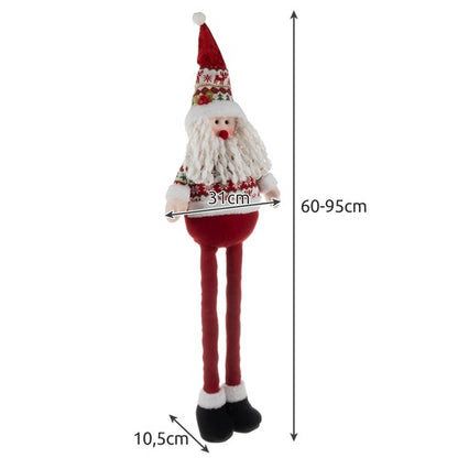 Kalėdų Senelis – teleskopinis 95cm - gaukdaugiau.lt