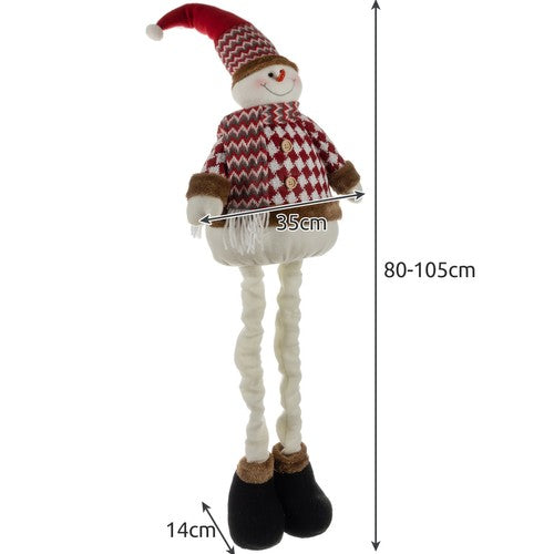 Kalėdinis sniego senelis - teleskopinis 105cm - gaukdaugiau.lt