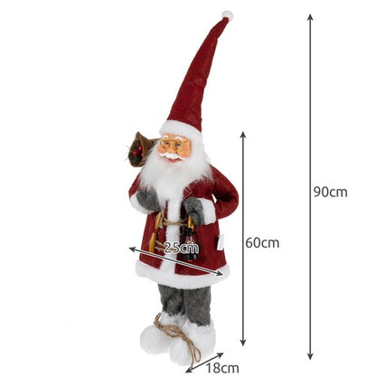 Kalėdų Senelis - Kalėdų figūrėlė 60cm - gaukdaugiau.lt