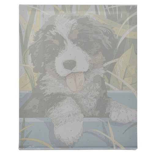 Tapyba Pagal Skaičius 40x30cm - Dog Meninė Dovana - gaukdaugiau.lt