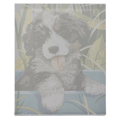 Tapyba Pagal Skaičius 40x30cm - Dog Meninė Dovana - gaukdaugiau.lt
