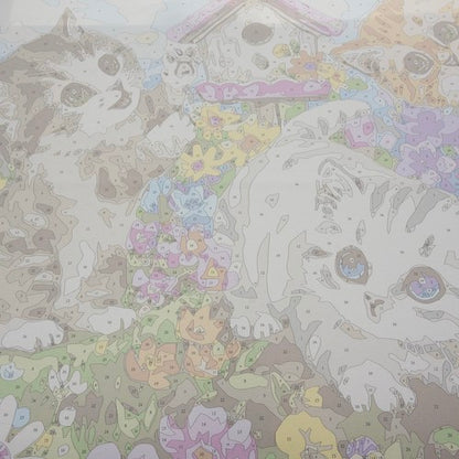 Tapyba Pagal Skaičius 40x50cm - Cats Drobė Su Rėmu - gaukdaugiau.lt