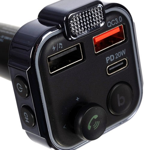 FM Bluetooth Siųstuvas/Įkroviklis Automobiliams 12V-24V - gaukdaugiau.lt