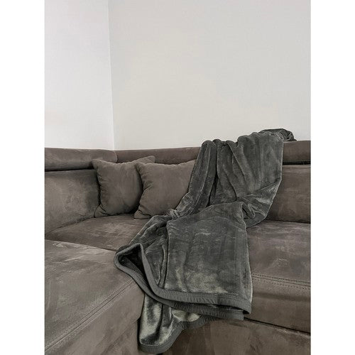 Antklodė 1,6x2m - Pilka Minkšta Mikropluošto Antklodė - gaukdaugiau.lt