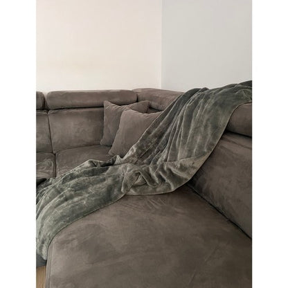 Antklodė 1,6x2m - Pilka Minkšta Mikropluošto Antklodė - gaukdaugiau.lt