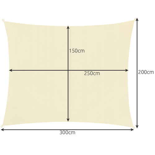Saulės vėjas 3x2m - bėžas PremiumLine 23163 - gaukdaugiau.lt