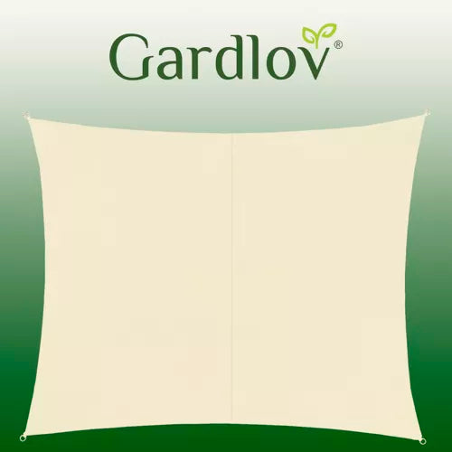 Šešėlinė burė 3x2m - smėlio spalvos Premium - gaukdaugiau.lt