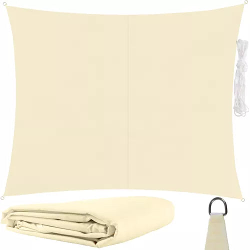 Šešėlinė burė 3x2m - smėlio spalvos Premium - gaukdaugiau.lt