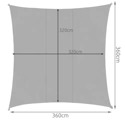Saulėskėtis 3,6x3,6m PremiumLine 23164 - gaukdaugiau.lt