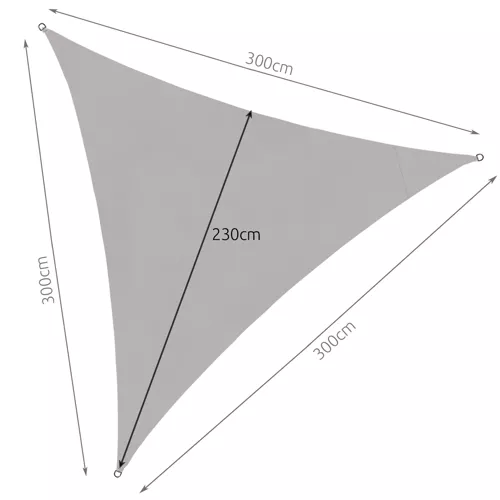 Saulės skėtis 3x3x3m pilkas PremiumLine 23147 - gaukdaugiau.lt