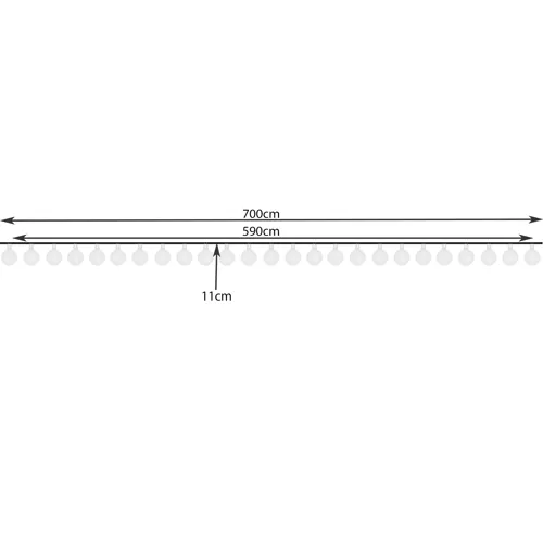 Saulės girlianda 7m 2V IP44 PremiumLine 23865 - gaukdaugiau.lt