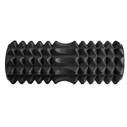 Roller joga - masažinis volelis (juodas) - gaukdaugiau.lt