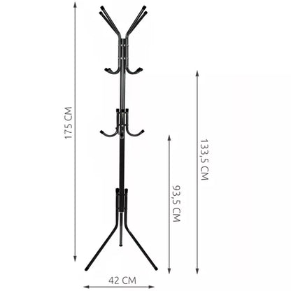 Stovima pakaba 170cm - juoda - gaukdaugiau.lt