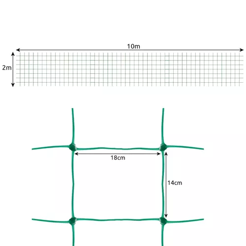 Tinklelis - augalų atrama 2x10m PremiumLine 23978 - gaukdaugiau.lt