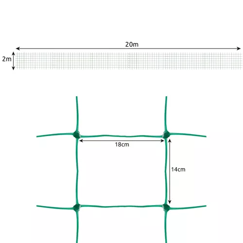 Tinklelis - augalų atrama 2x20m PremiumLine 23980 - gaukdaugiau.lt