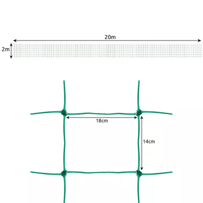 Tinklelis - augalų atrama 2x20m PremiumLine 23980 - gaukdaugiau.lt