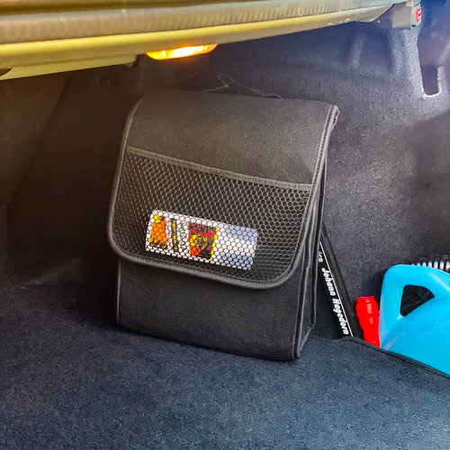 Bagažinės Organizatorius Su Velcro Rankena Juodas - gaukdaugiau.lt
