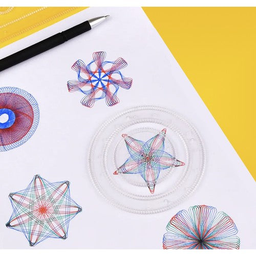 Piešimo Rinkinys - Spirografas Su 22 Šablonais - gaukdaugiau.lt