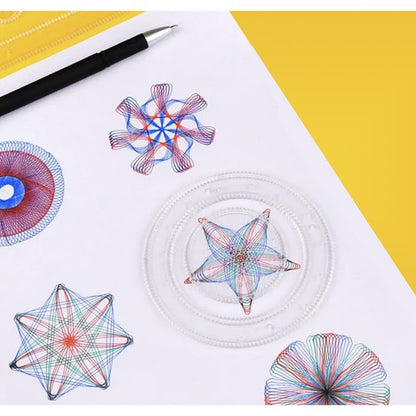Piešimo Rinkinys - Spirografas Su 22 Šablonais - gaukdaugiau.lt