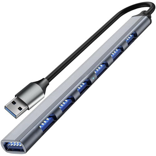 USB HUB – 1 prievadas 3.2 + 6 prievadai 2.0 - gaukdaugiau.lt