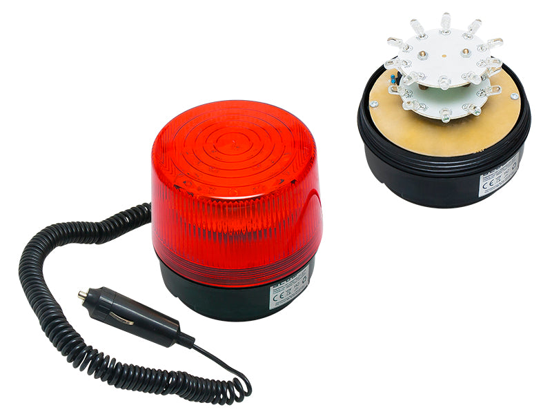 26-427# LED optinis signalizatorius 12v su magnetu raudonas - gaukdaugiau.lt
