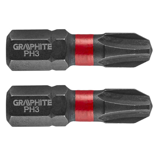 Smūginiai antgaliai PH3 x 25 mm, 2 vnt. - gaukdaugiau.lt