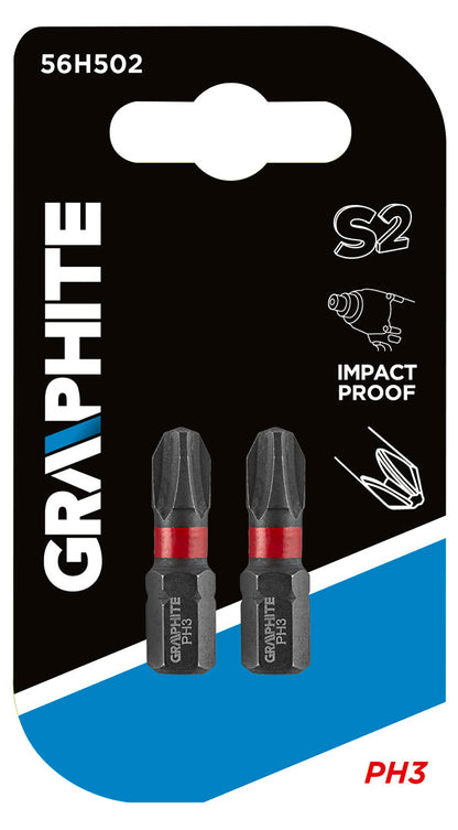 Smūginiai antgaliai PH3 x 25 mm, 2 vnt. - gaukdaugiau.lt