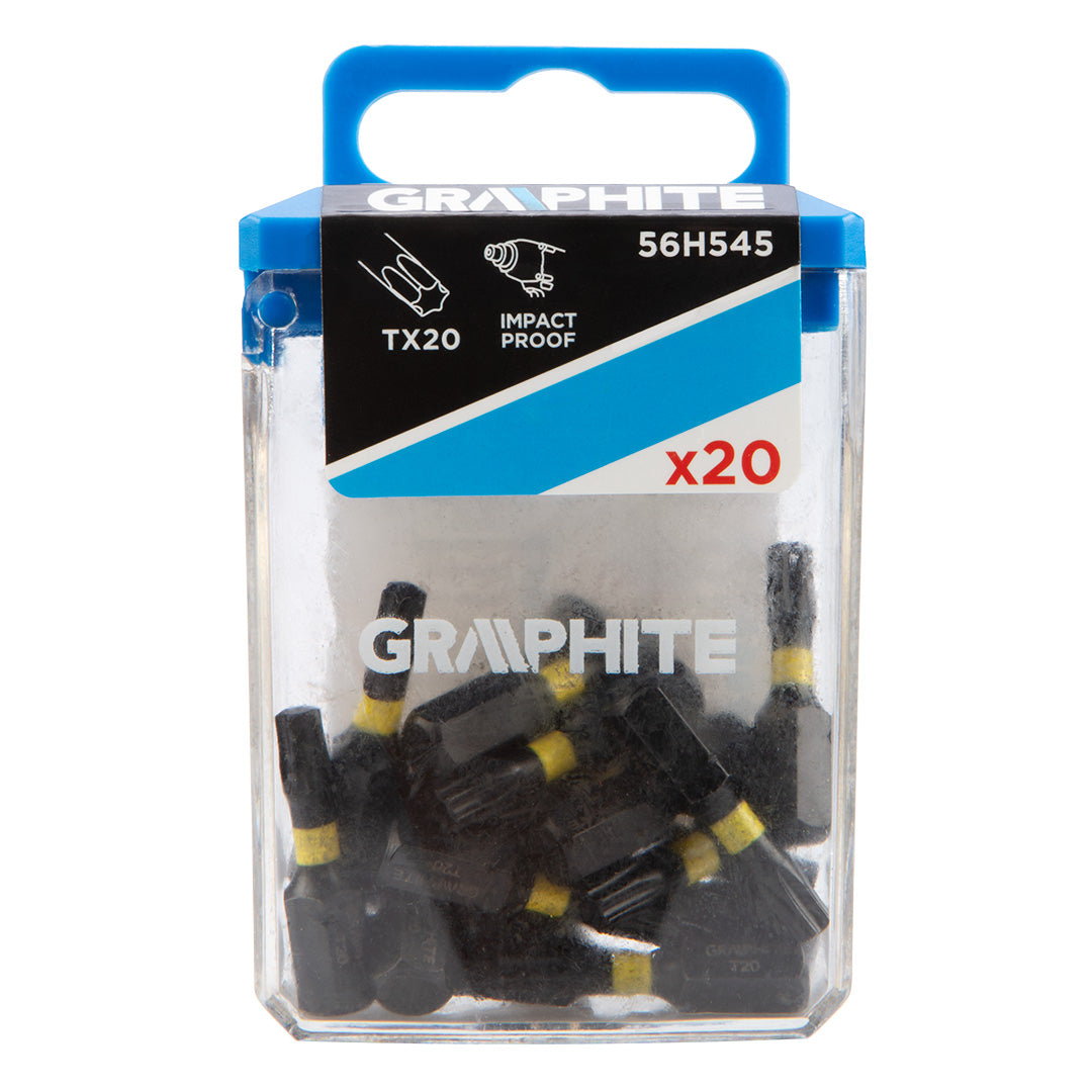 Smūginiai antgaliai TX20 x 25 mm, 20 vnt. - gaukdaugiau.lt