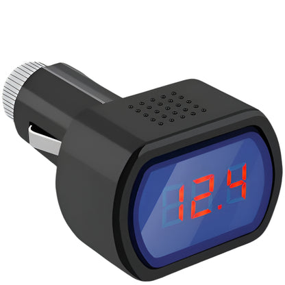 12V Voltmetras Su LED Ekranu Automobiliams 12V 24V - gaukdaugiau.lt