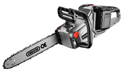 "Ak Energy+" 36V bešepetėlinis grandininis pjūklas, ličio jonų, 14" (350 mm) skersmuo, be akumuliatoriaus - gaukdaugiau.lt