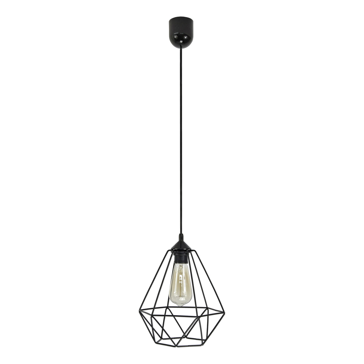 KEBUL pakabinama lempa, maks. galia 1x60W, E27, juoda - gaukdaugiau.lt