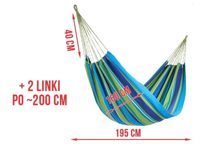 Hamakas be baro Iso Prekyba daugiaspalvis 150 kg 240 x 150 - gaukdaugiau.lt