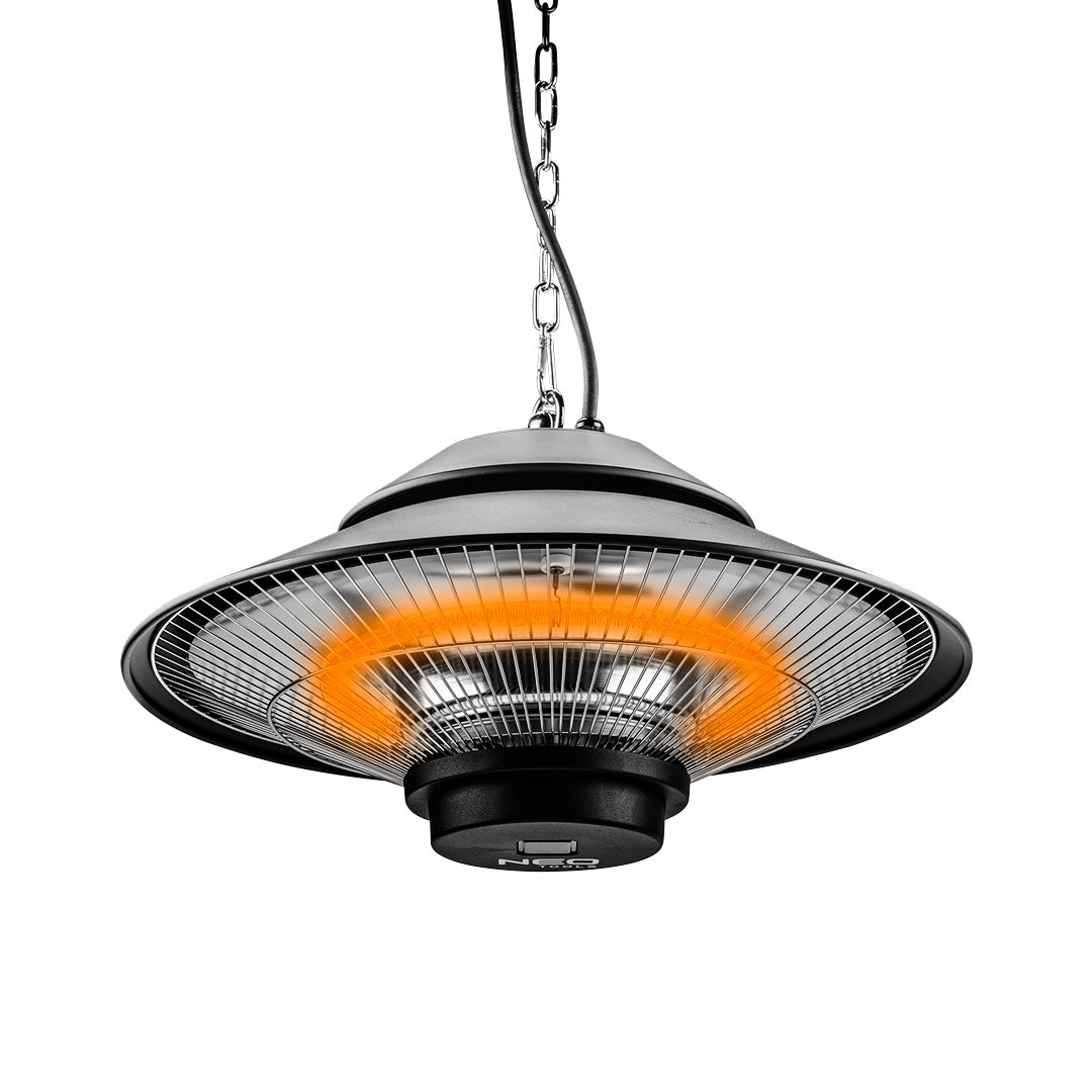 1500 W spinduliuotuvas, lubinis, IP44, pultelis - gaukdaugiau.lt