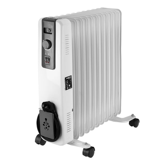 Alyvinis radiatorius 2500W 11 briaunų - gaukdaugiau.lt