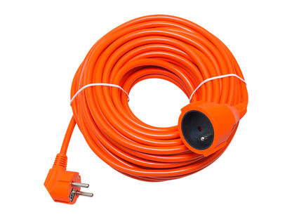 98-056# Tinklinis ilgintuvas PR-160 1-lizdas su įžeminimu 20m oranžinis 3x1,5mm - gaukdaugiau.lt