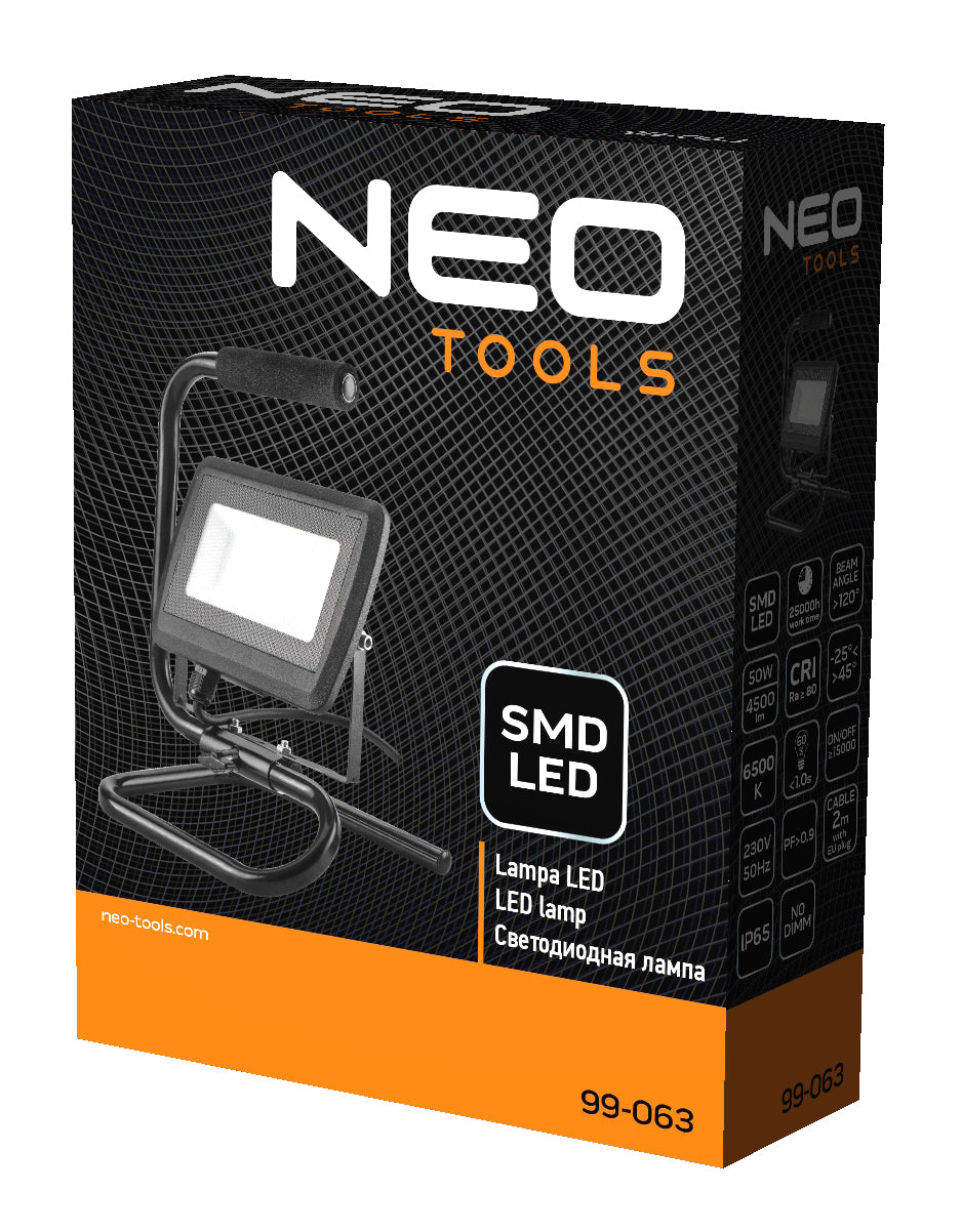 50W SMD LED reflektorius 4250 lm 230V nešiojamas - gaukdaugiau.lt