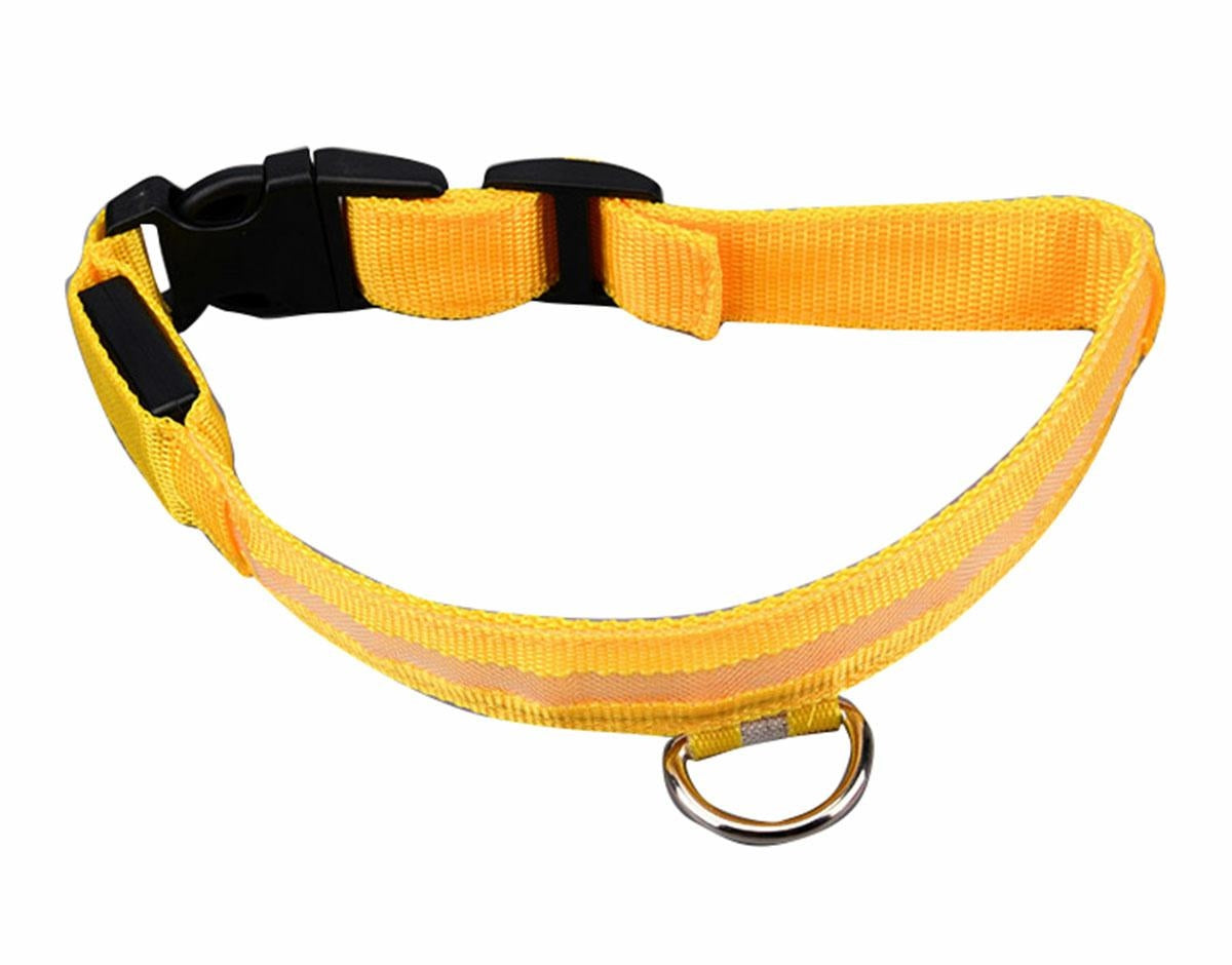 LED Apšvietimo Apykaklė 34-42cm Yello – Saugus Vaikščiojimas - gaukdaugiau.lt