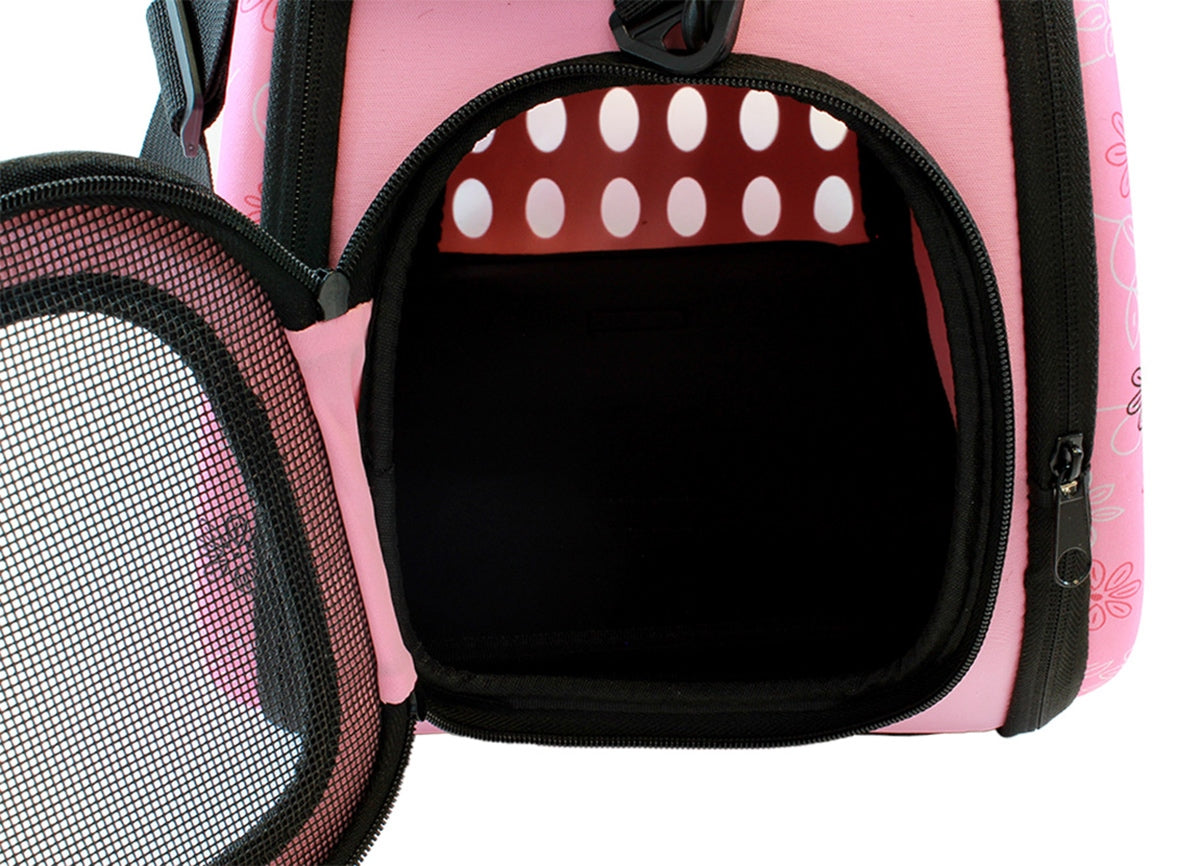 KAČIŲ ŠUNŲ TRANSPORTERIS PINK L - gaukdaugiau.lt