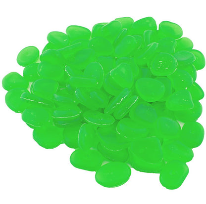 Fluoro Žali Akmenys – 100 vnt. Švytintys Dekoratyviniai Akmenukai - gaukdaugiau.lt