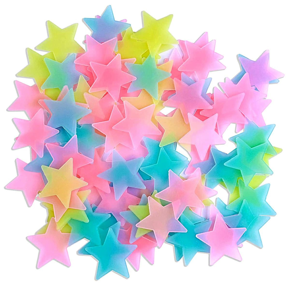 ŽVAIGŽDĖS FLUORESCENC 100 PCS MIX - gaukdaugiau.lt