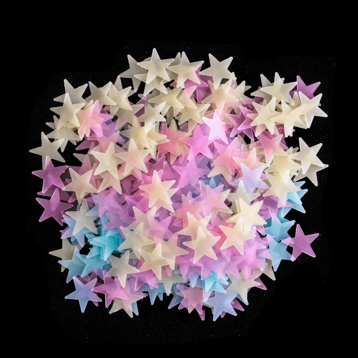 ŽVAIGŽDĖS FLUORESCENC 100 PCS MIX - gaukdaugiau.lt