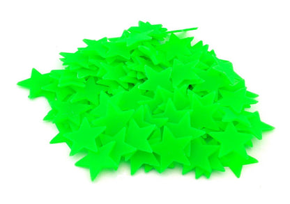 Fluorescencinės Žvaigždės – 100 vnt. Rinkinys Vaikų Kambariui - gaukdaugiau.lt