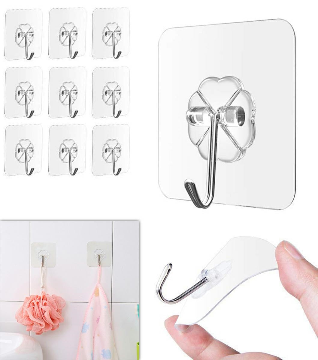 LIPNUS SIENINIS PAKABINTUVAS 10SZ - Universalus Ir Patvarus Kabliukas - gaukdaugiau.lt