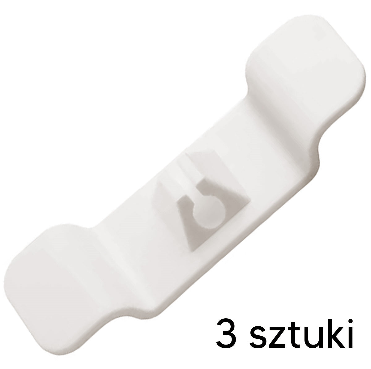Kabelių Tvarkytuvas Rankenėlė Balta – 3 Lipnios Pakabos - gaukdaugiau.lt