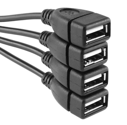 HUB USB SPLITTER 4 PRIEVADAI - gaukdaugiau.lt