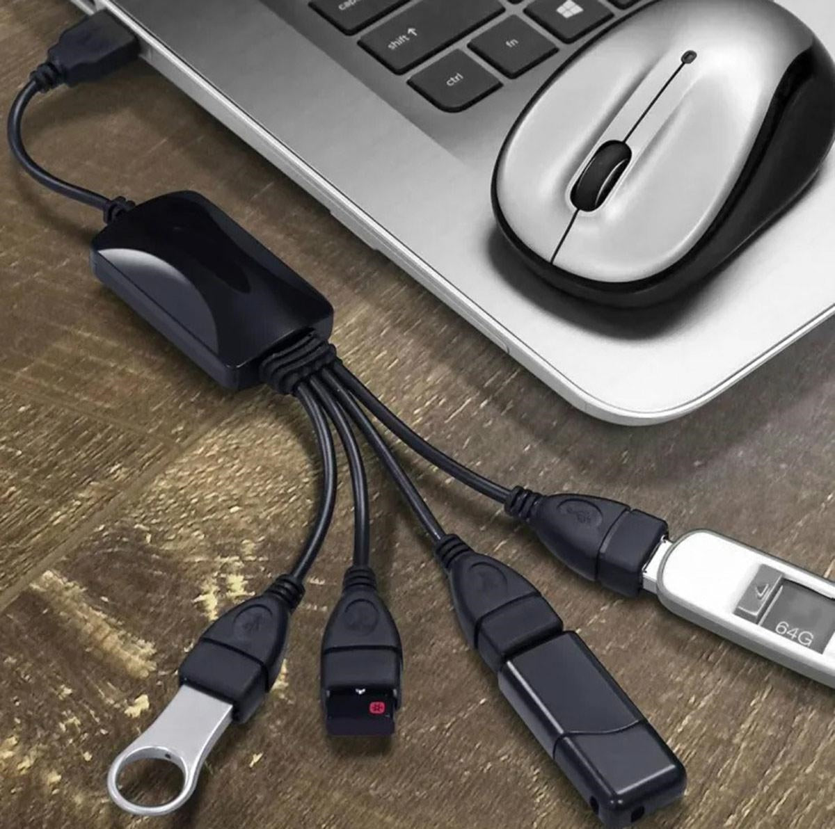 HUB USB SPLITTER 4 PRIEVADAI - gaukdaugiau.lt