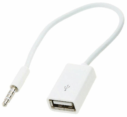 AUX Mini Jack 3.5mm USB Adapteris - 4 Pin Stereo Ryšys - gaukdaugiau.lt
