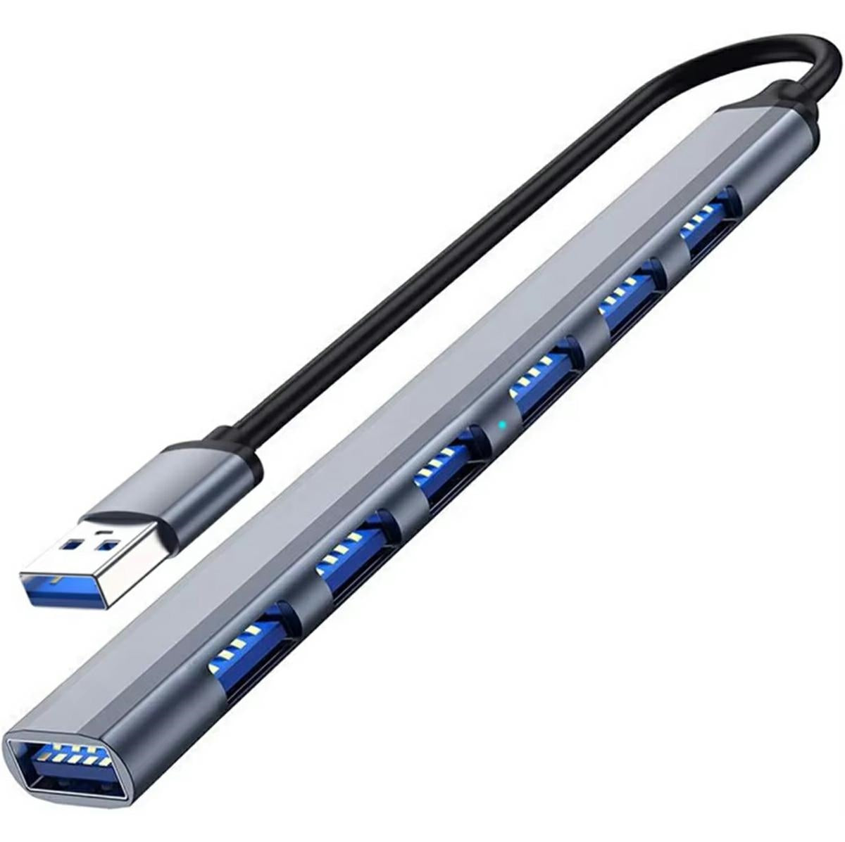 USB 1x3.0 6x2.0 SLIM HUB - gaukdaugiau.lt